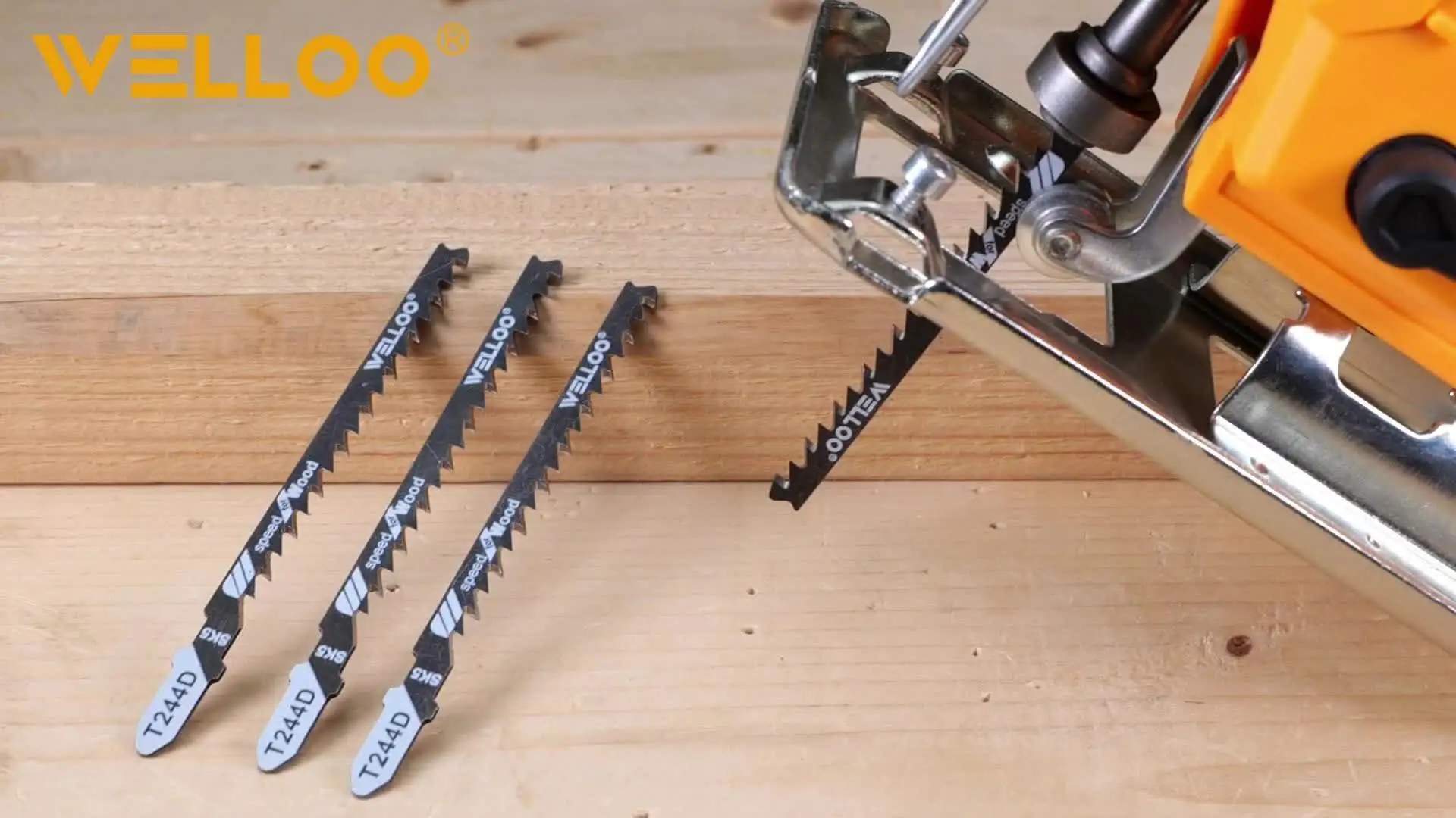 WELLOO Professional Jig Saw Blade Set Universal Shank 5pcs Cutting Blades for Woodworking and Metal model JST244D ACCESSORIES product thumbnail 9