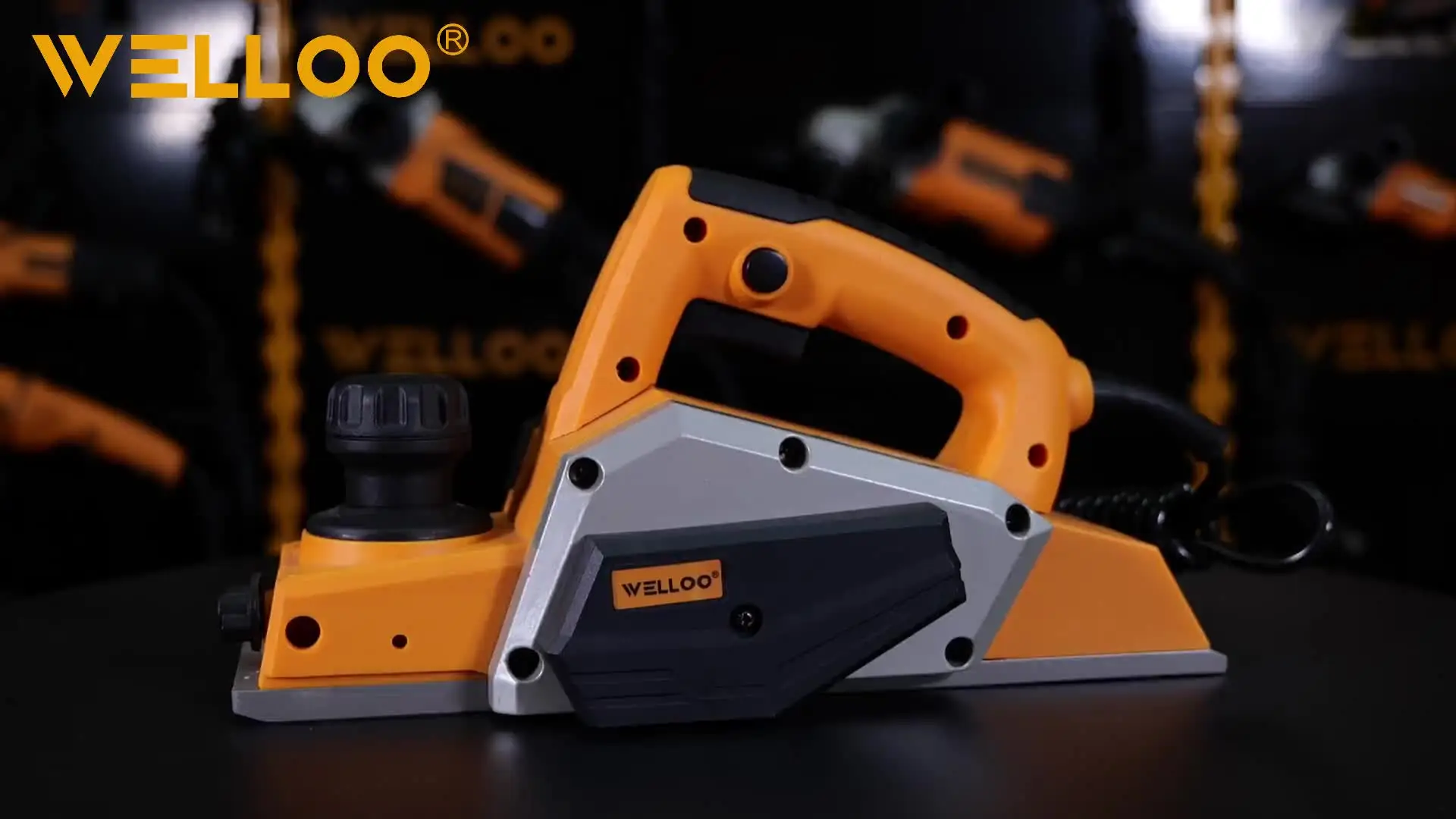 WELLOO Professional Manufacture 710W 82mm Electric Wood Planer 82mm Polisher for Wood Working Power Tools model EPL38202 product thumbnail 9