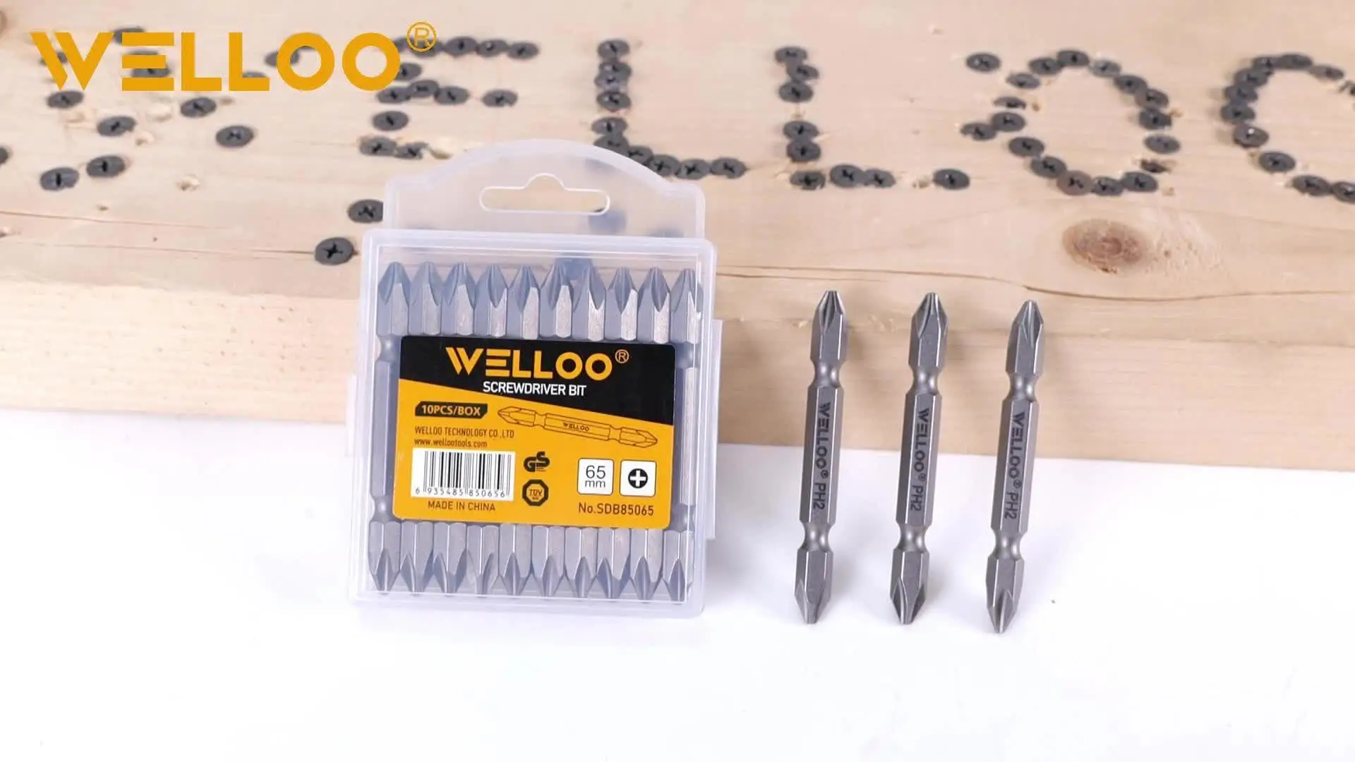 WELLOO Wholesale 5pcs Power Tools Impact Driver PH2 65mm Screwdriver Bits Set model SDB85065 ACCESSORIES product thumbnail 8