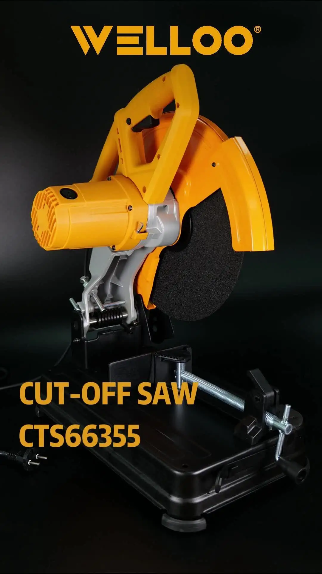 WELLOO Electric Industrial Portable Cut-Off Saw 355mm Disc 220V Dual Voltage 4200rpm for Site Use Concrete Saw Cutter model CTS66355 POWER TOOLS product thumbnail 9
