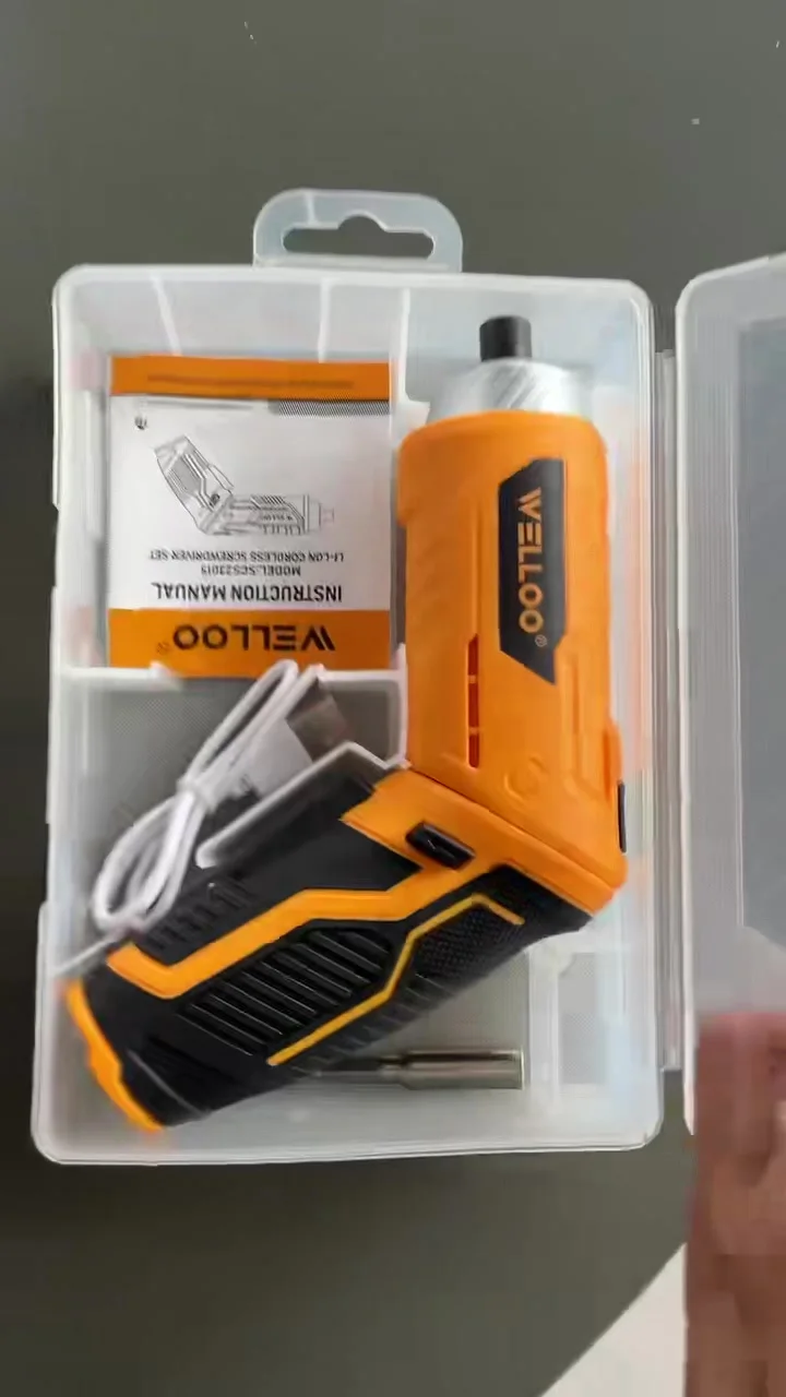 WELLOO Factory Direct Sales 3.6V Rechargeable Lithium Battery Drill Portable Cordless Lithium Battery Set model SCS23015 CORDLESS TOOLS product thumbnail 6