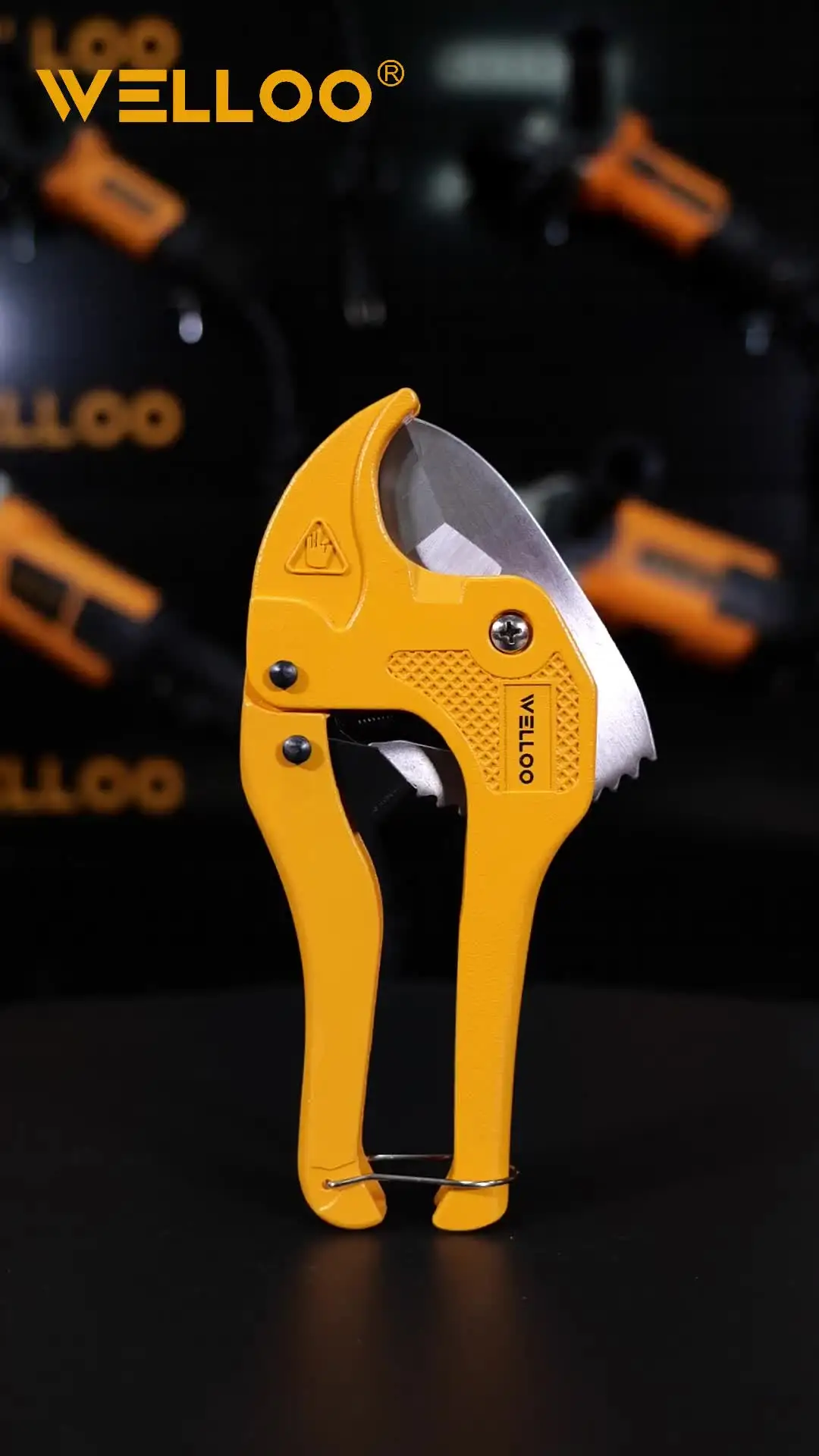 WELLOO Hot Selling Hardware Tools Professional Pipe Cutter Ratchet Design Sharp Blade for Plastic PVC & PPR Pipes model PCT3501 HAND TOOLS product thumbnail 9