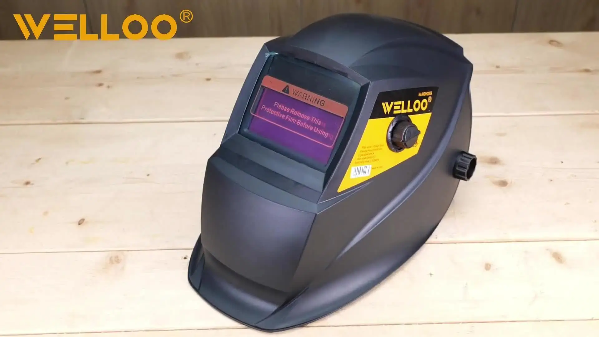 WELLOO Sensitivity Control Welding Helmet Adjusted by Inside Knob Automatic Auto Darkening Welding Helmet model WDH2003 SAFETY PRODUCTS product thumbnail 9