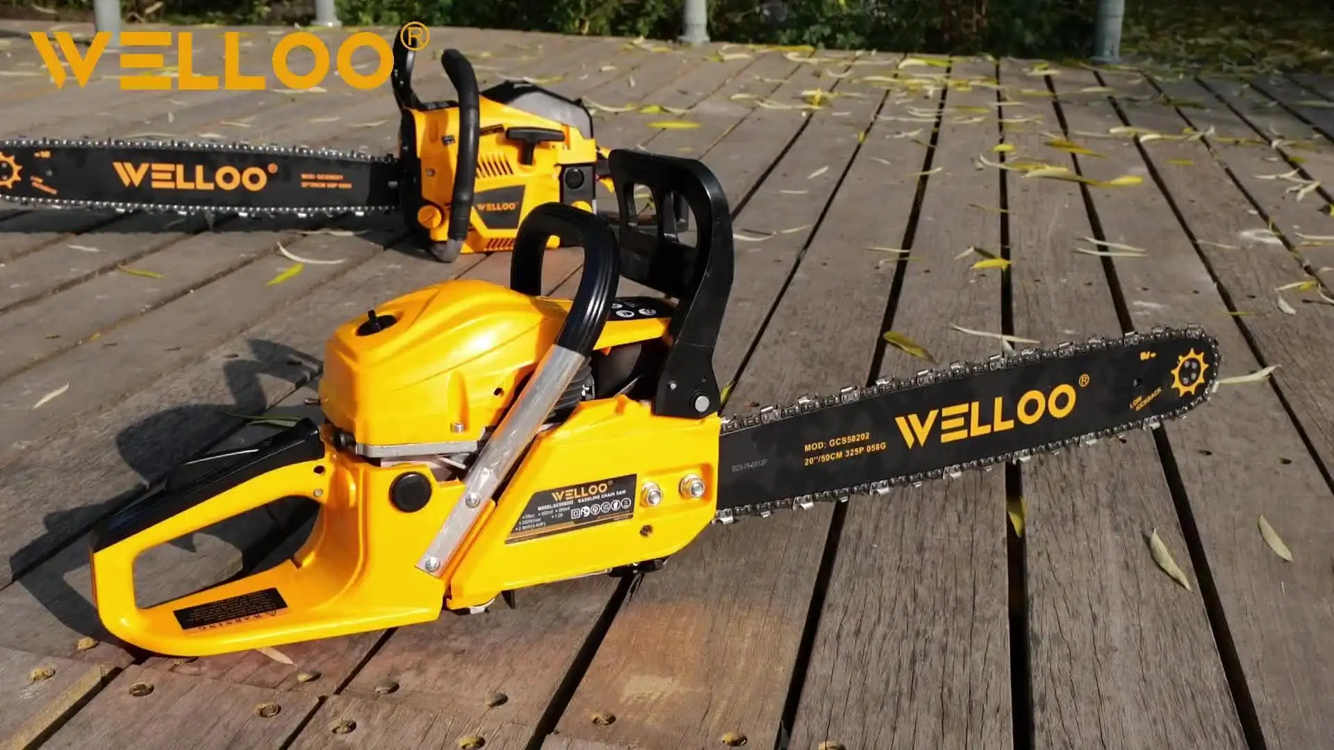 WELLOO Professional Grade 58CC Petrol Chainsaw 3.4HP Two-Cycle Engine for Forestry Work model GCS58202 GARDEN TOOLS & PUMPS product thumbnail 9