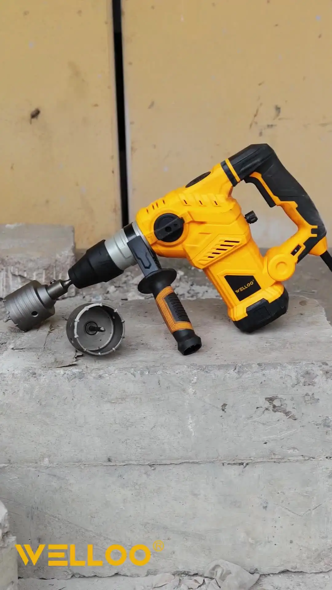 WELLOO Factory Direct Tct Aluminum Hole Saw Cutter Set for for Cement Stone Wall Drilling model HST26050 ACCESSORIES product thumbnail 9