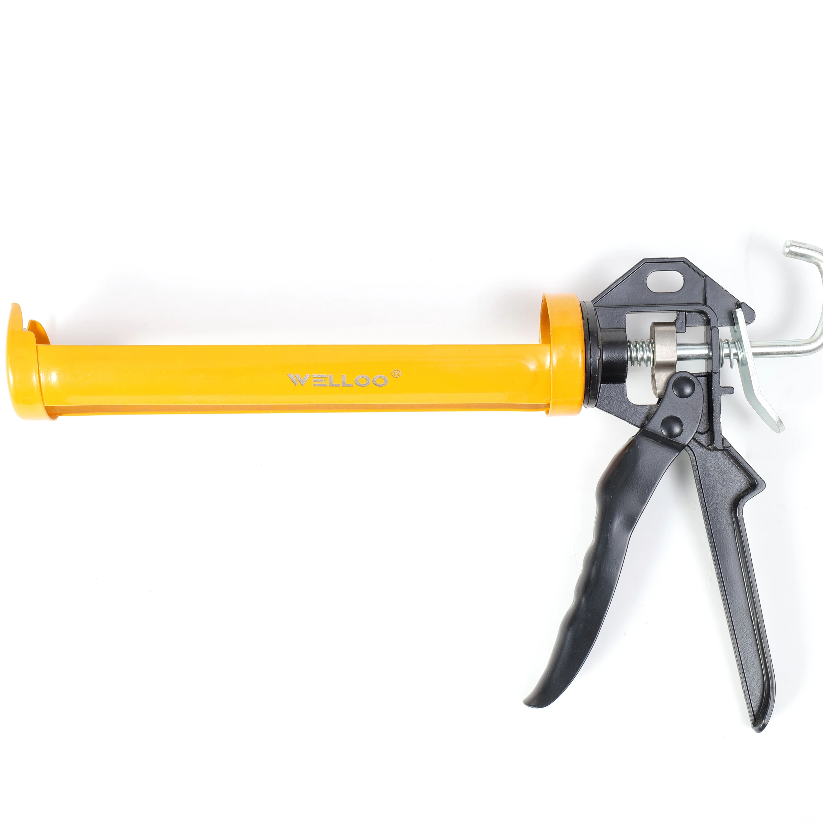 WELLOO 9 Inch/225mm Ratchet Grip Caulk Gun 600g 1.5mm Thickness Smooth Rod Plunger Caulk Gun model CKG8003 HAND TOOLS product thumbnail 2