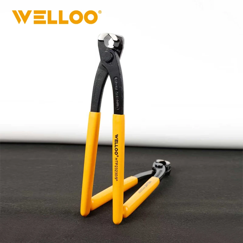 WELLOO 9''/230mm Carbon Steel Cutting Pliers OEM Industrial Grade High Leverage Joint Design Metric Manual Tools model HTP23230 HAND TOOLS product thumbnail 3
