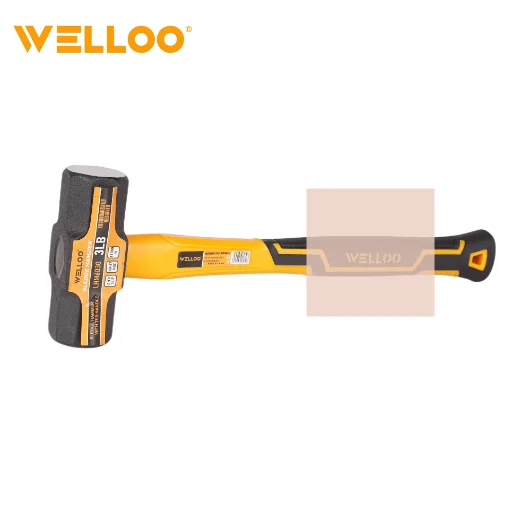 WELLOO High Carbon Steel Hammer Wall Crushing Tools 3LB/1500g Durable Stone Hammer with Fiberglass Handle model LHM6030 HAND TOOLS product thumbnail 4