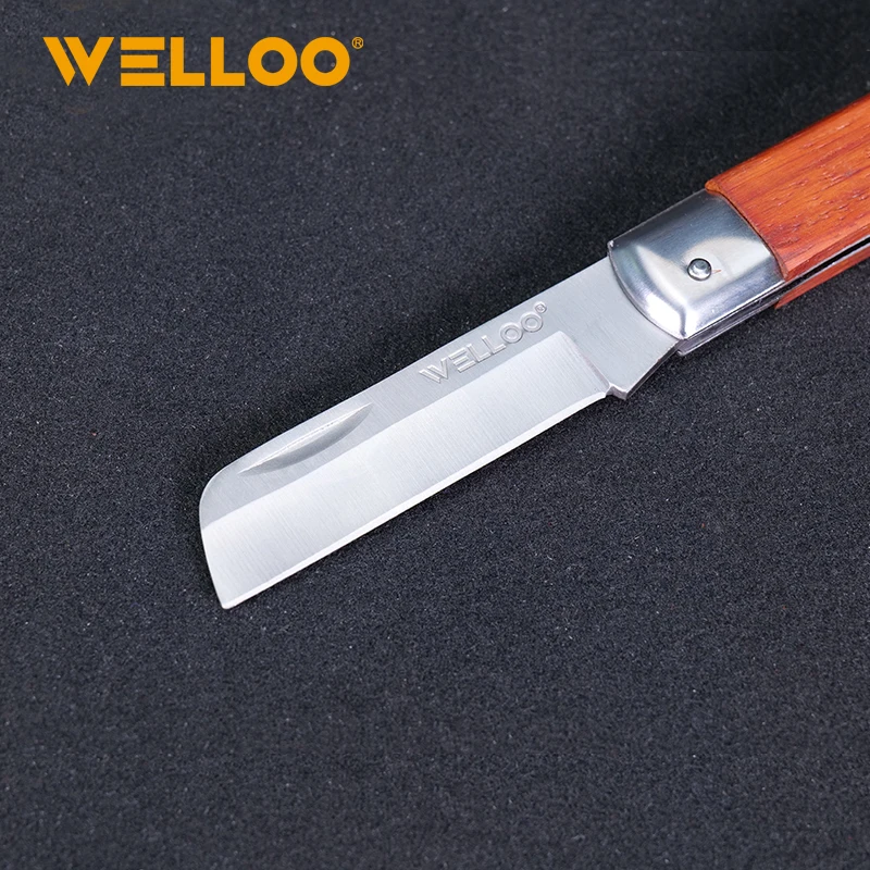 WELLOO Factory Wholesale 7 Inch Electrician Knife Plastic Handle Insulated Electrician Knife for Electrical Maintenance Work model EFK63185 HAND TOOLS product thumbnail 6
