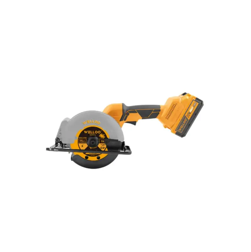 WELLOO Portable 20V Li-Ion Cordless Circular Saw 150mm Blade Handheld Cutting Circular Saw for Woodworking model CLS25137S CORDLESS TOOLS product thumbnail 2