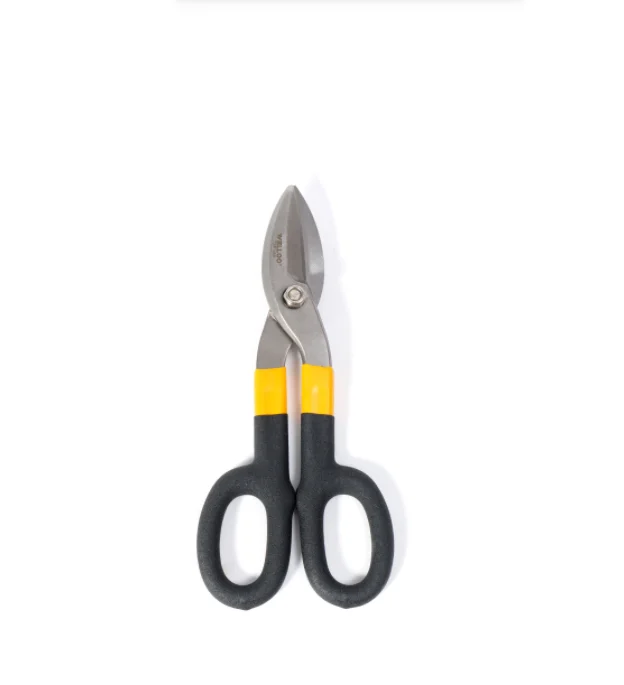 WELLOO 8"/10"/12" American Pattern Straight Cut Tin Snips Carbon Steel Professional Sheet Efficient Structure Metal Hand Tool model TSP1408/TSP1410/TSP1412 HAND TOOLS