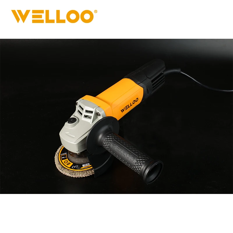 WELLOO High Quality Industrial Grade 100MM 900W Power Electric Mini Angle Grinder for Surface Cutting model AGD66100 POWER TOOLS product thumbnail 4