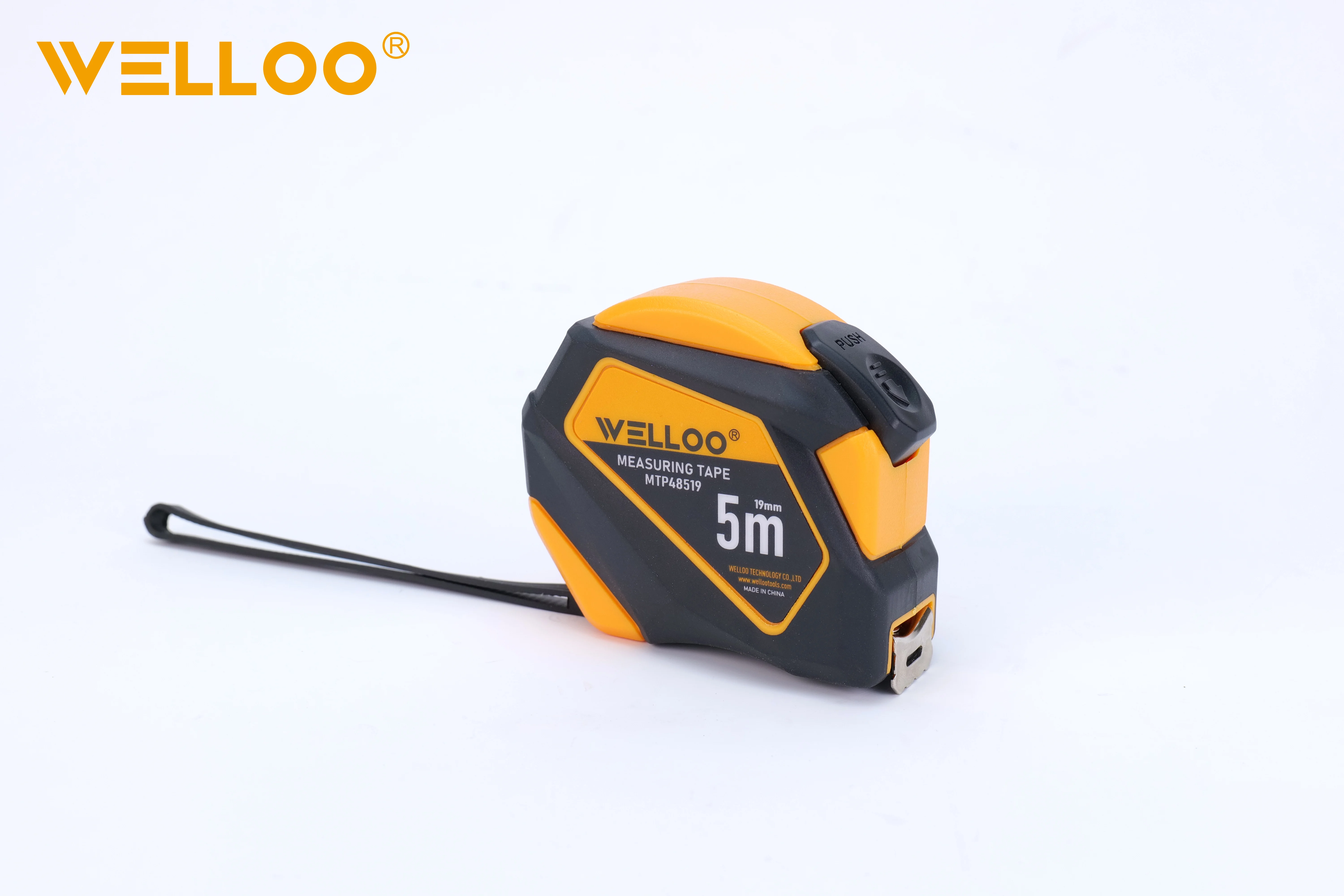WELLOO 3M*16mm Retractable Tape Measure Heavy Duty Tape Measuring Tools Steel Tape Measure With Metric and Inch Blade model MTP48316 HAND TOOLS product thumbnail 6