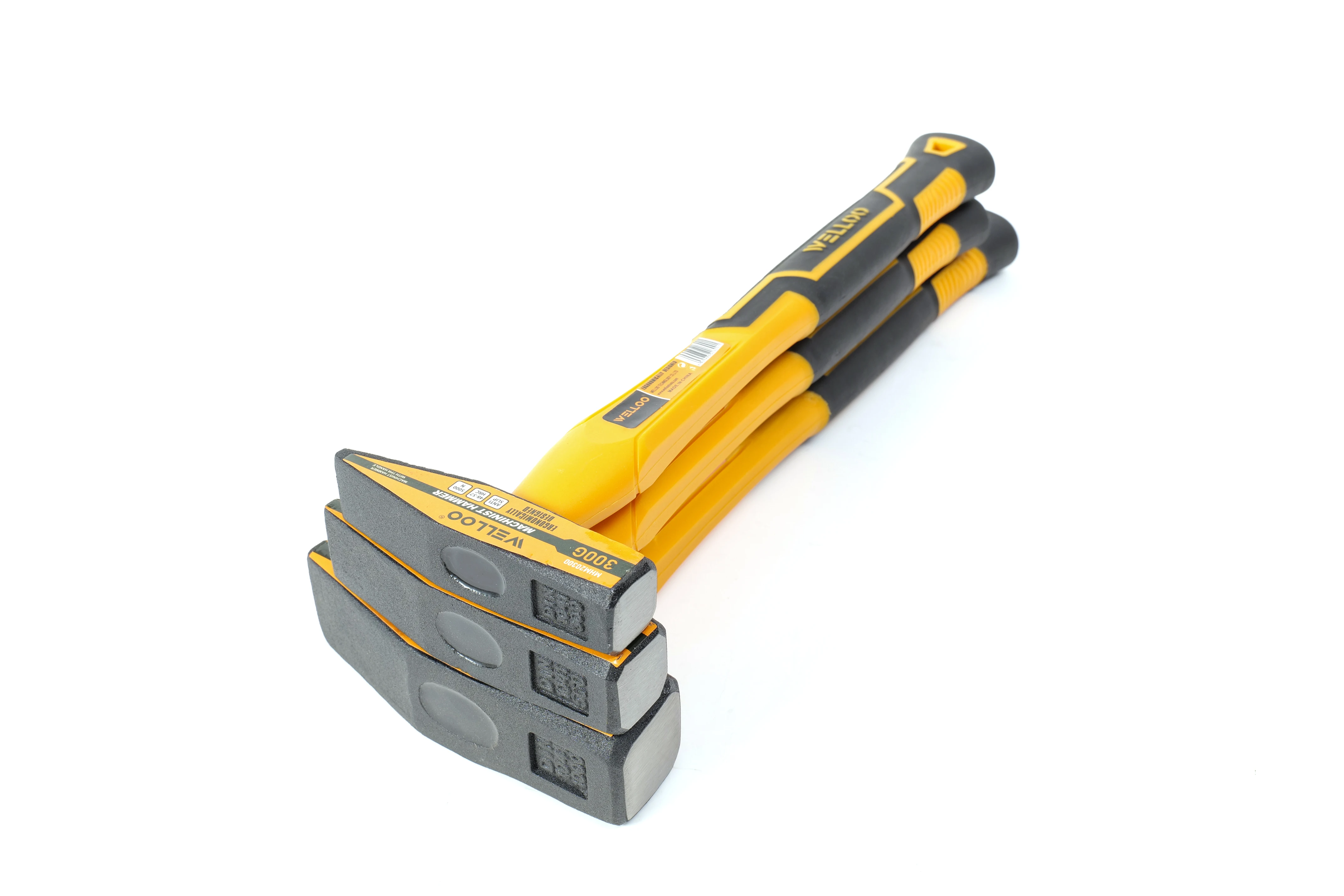 WELLOO Hand Portable Machinist Hammer 300g Fiberglass Handle Engineering Hammer model MHM20300/MHM20500/MHM21000 HAND TOOLS product thumbnail 4