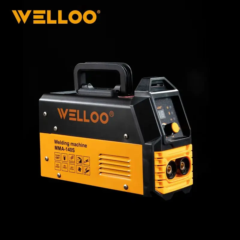 WELLOO High Quality Portable Inverter Welding Machine 35-50V High Frequency Home Welding Machine with Digital Display LCD model DW-MMA140S NEW HOT PRODUCTS product
