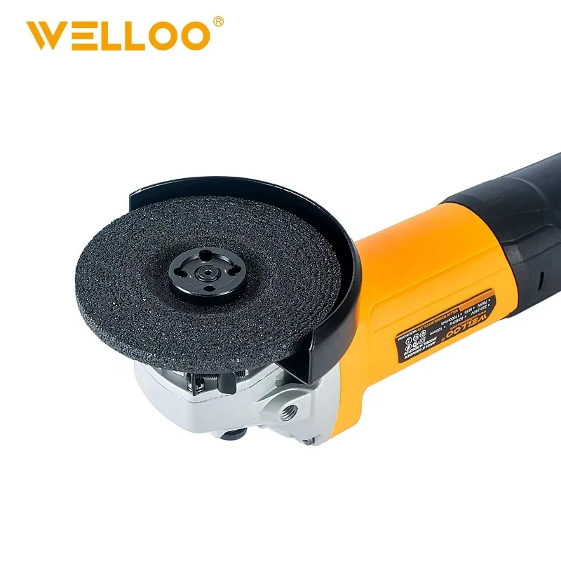 WELLOO Professional Electric Angle Grinder 100mm 760W Power Cutter Grinder Tool Machine for General Grinding and Polishing model AGD63100 NEW HOT PRODUCTS product