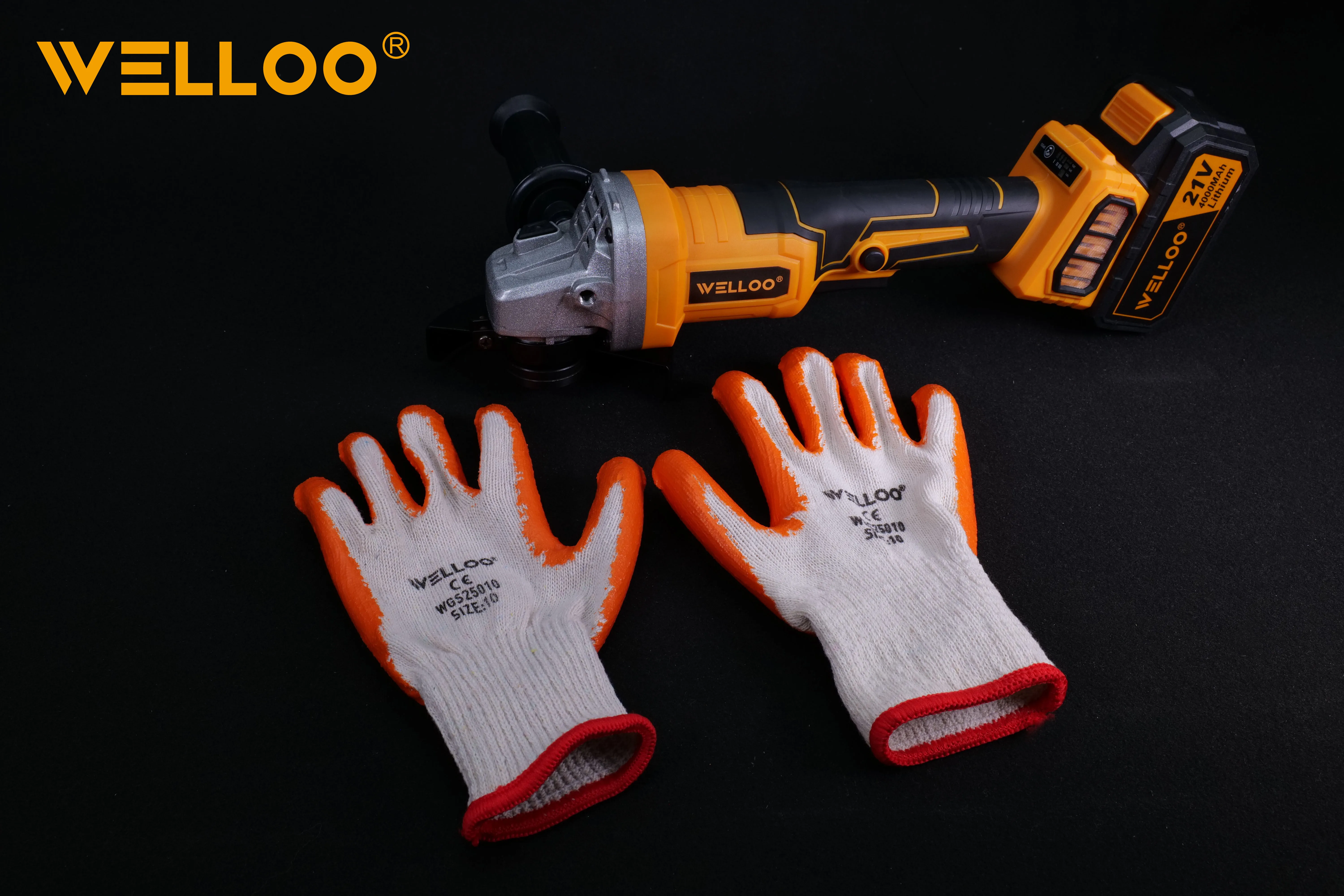 WELLOO Custom Construction Safety Tools Mechanic Work Gloves Hand Latex Nitrile Coated Gloves model WGS25010 SAFETY PRODUCTS product thumbnail 3