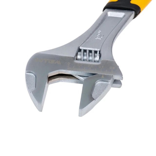 WELLOO 8 Inch Adjustable Carbon Steel Wrenches Two Color Handle Small Portable Hardware Tools model ADW16200 HAND TOOLS product thumbnail 3