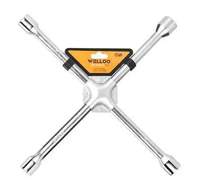 WELLOO Professional 17-19-21-23mm Customized Carbon Steel Wrench Set Portable Wrench Set for Car Tires model CRW1502 HAND TOOLS product thumbnail 2