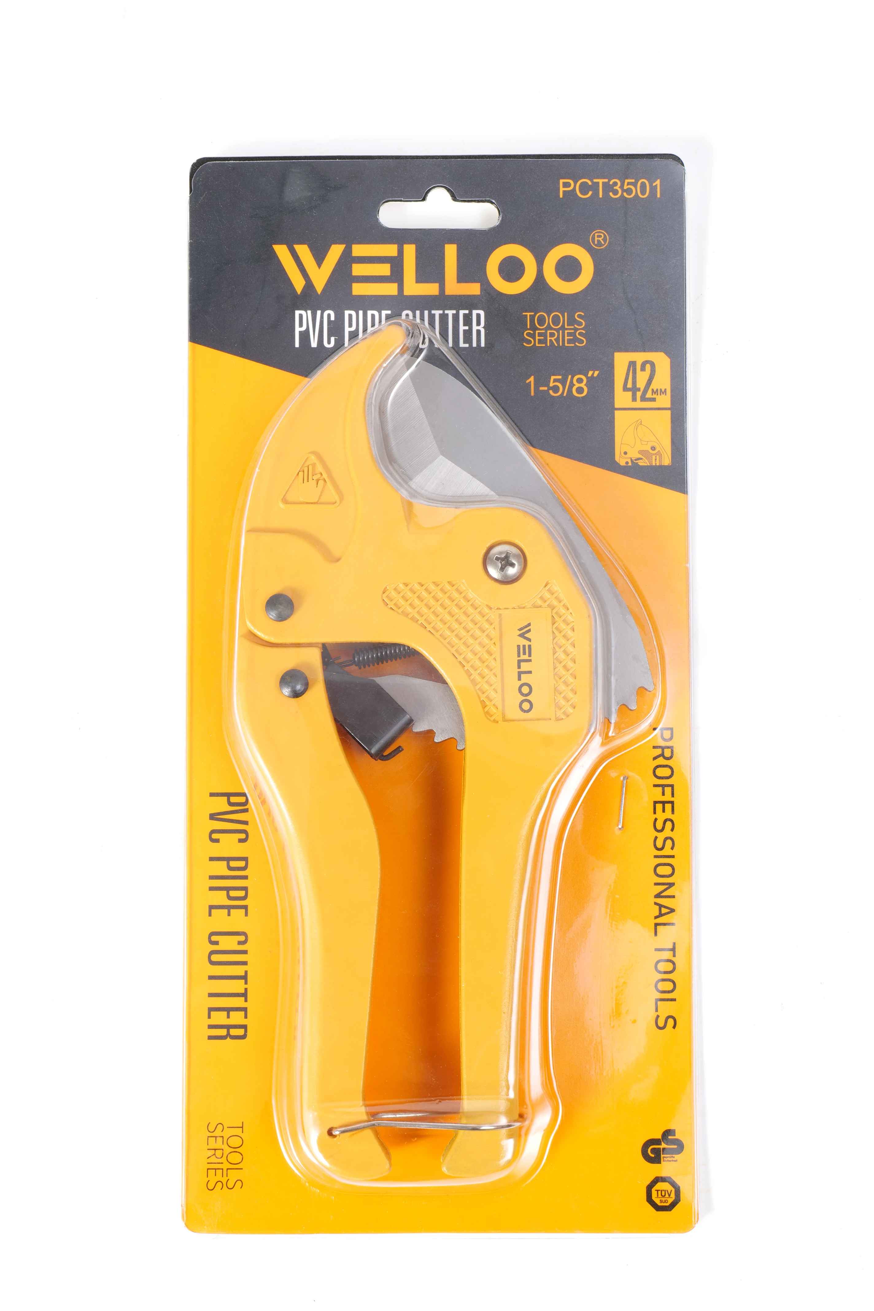 WELLOO Hot Selling Hardware Tools Professional Pipe Cutter Ratchet Design Sharp Blade for Plastic PVC & PPR Pipes model PCT3501 HAND TOOLS product thumbnail 7