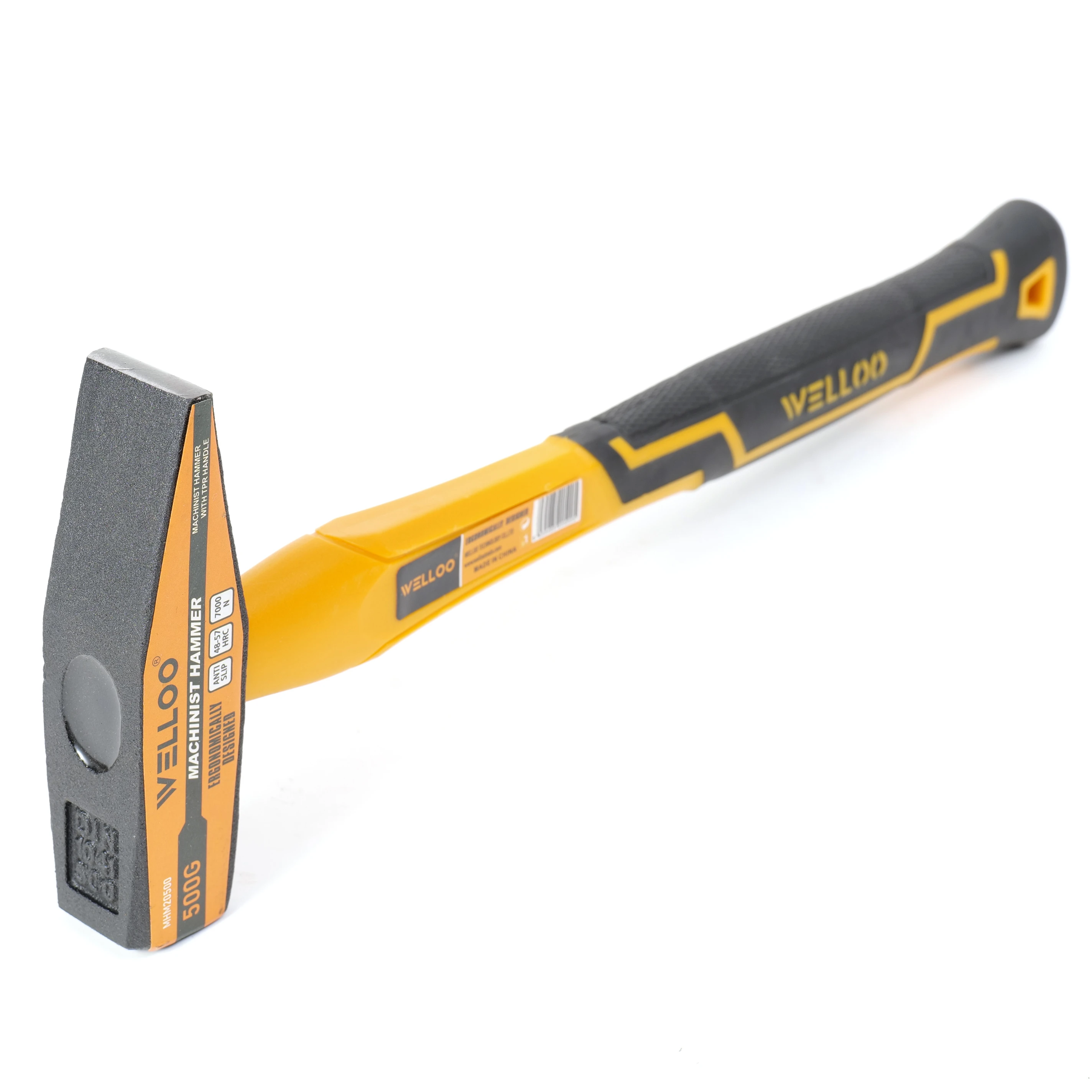 WELLOO Hand Portable Machinist Hammer 300g Fiberglass Handle Engineering Hammer model MHM20300/MHM20500/MHM21000 HAND TOOLS product thumbnail 2