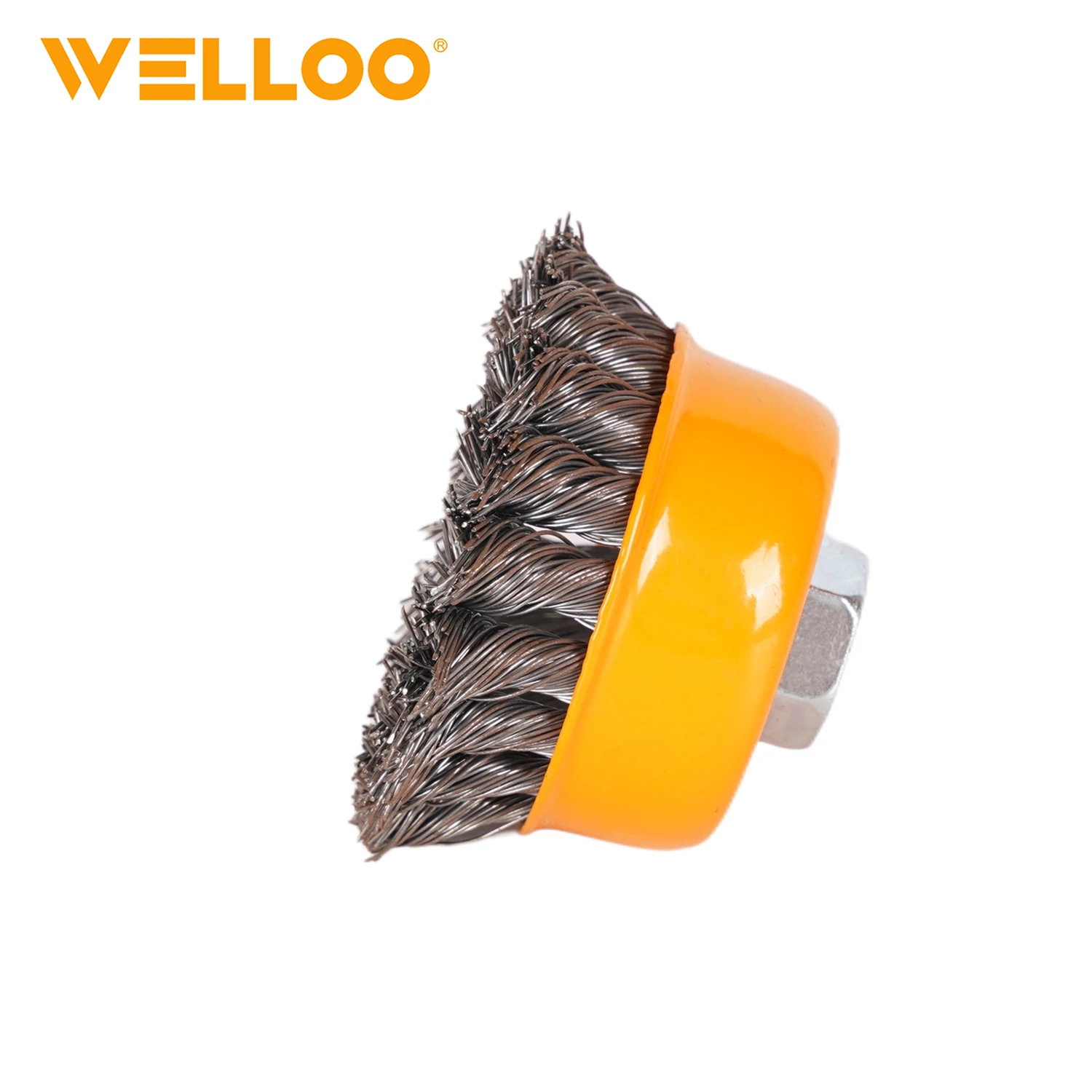 WELLOO Source Factory 75mm Steel Wire Brush Material and Industrial Brush Type Twisted Wire Wheel Cup Brushes model WCTS23075 ACCESSORIES product thumbnail 3