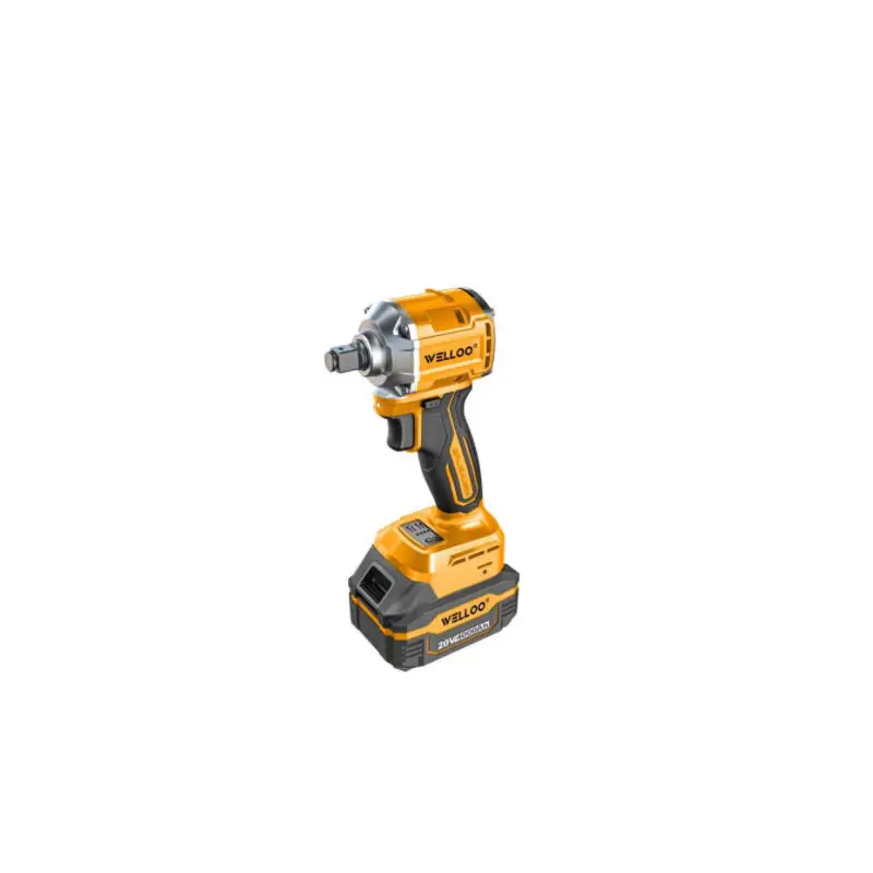 WELLOO 20V Brushless Impact Wrench 280N/m Fast Charge Dual Battery Kit Cordless Impact Wrench for Workshop & Construction model CPW71300S CORDLESS TOOLS product