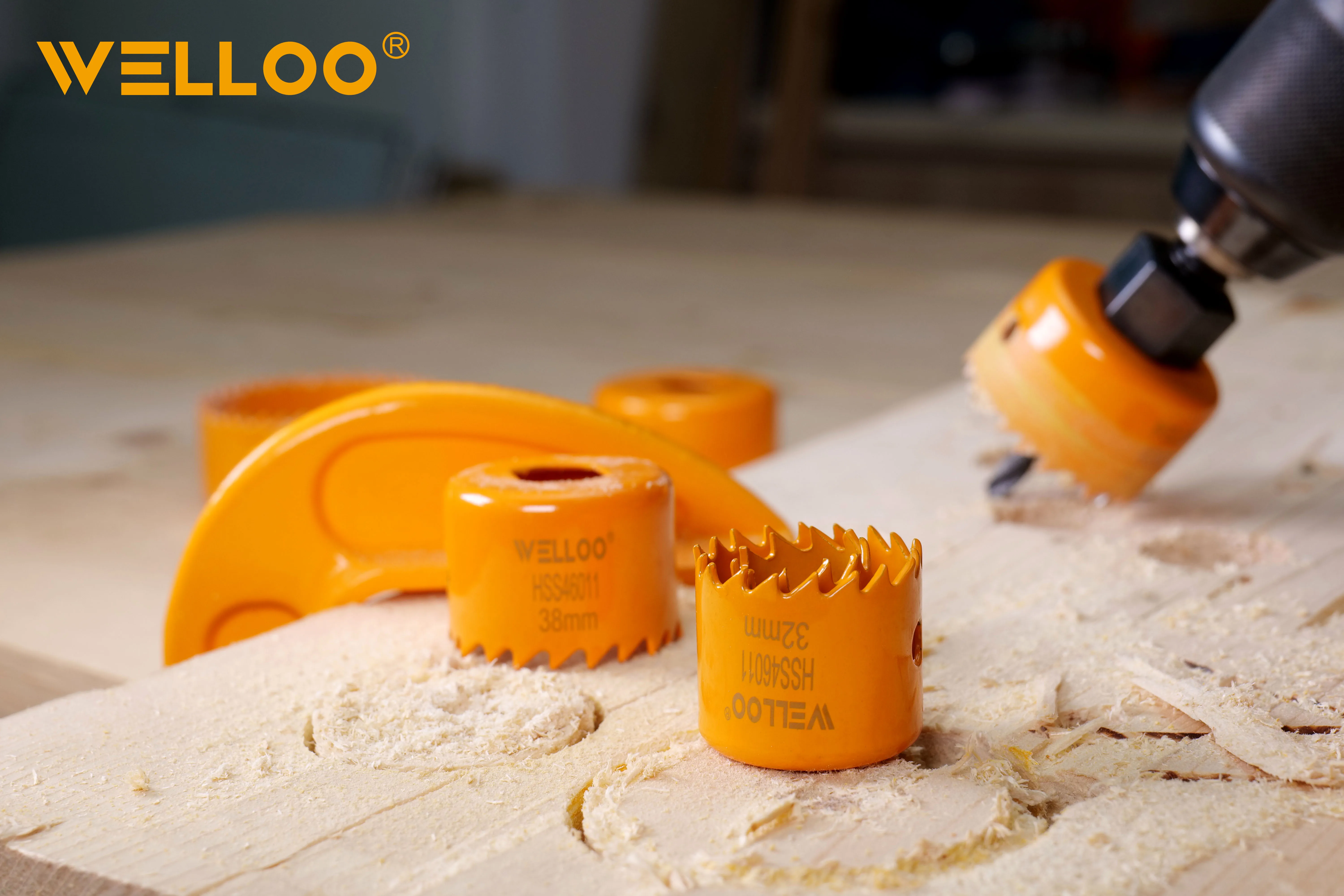 WELLOO Multifunctional Use Hole Saw Strong Corrosion Resistance Cutter 11pcs Hole Saw Set for Wood Drill Hole Sets model HSS46011 HAND TOOLS product thumbnail 6