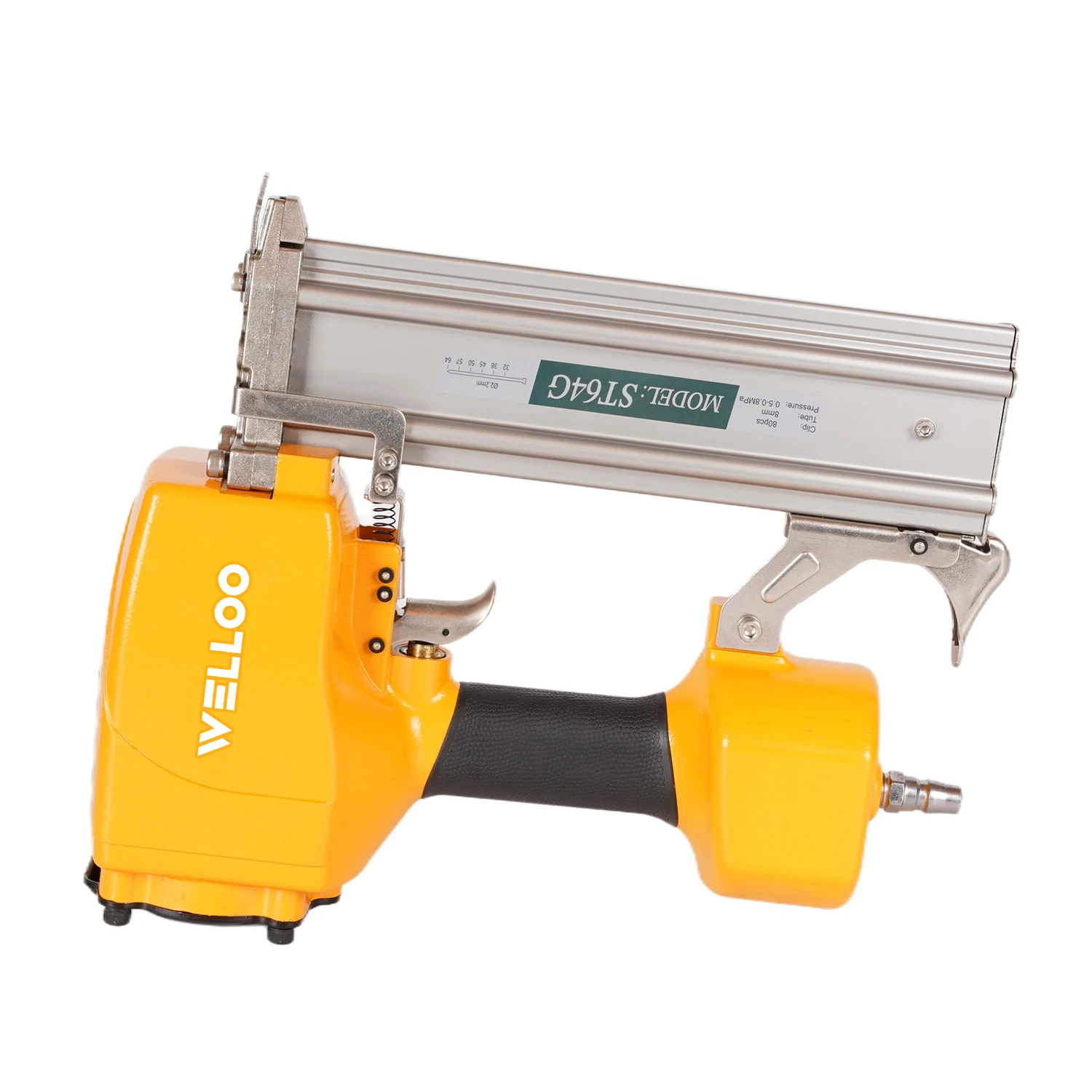 WELLOO Quality Assurance 10-64mm Nail Length Air Nailing Machine Pneumatic Tools Wood Nailing Machine model ANGT64 AIR TOOLS product thumbnail 4