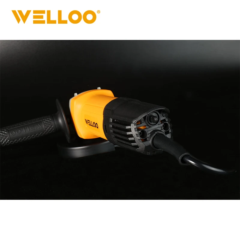 WELLOO High Quality Industrial Grade 100MM 900W Power Electric Mini Angle Grinder for Surface Cutting model AGD66100 POWER TOOLS product thumbnail 6