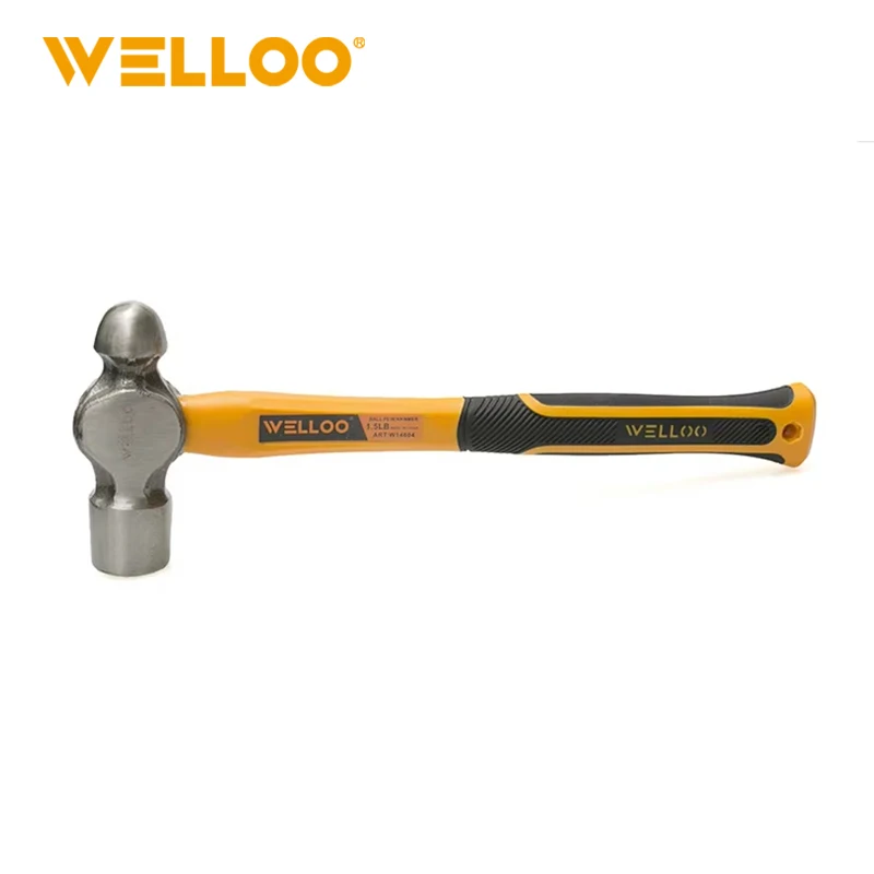 WELLOO Household Appliances Repair Clamp Ball Hammer 12OZ/24OZ/32OZ Ball Pein Hammer with Fiberglass Handle model BHM2412/BHM2424/BHM2432 HAND TOOLS product thumbnail 2