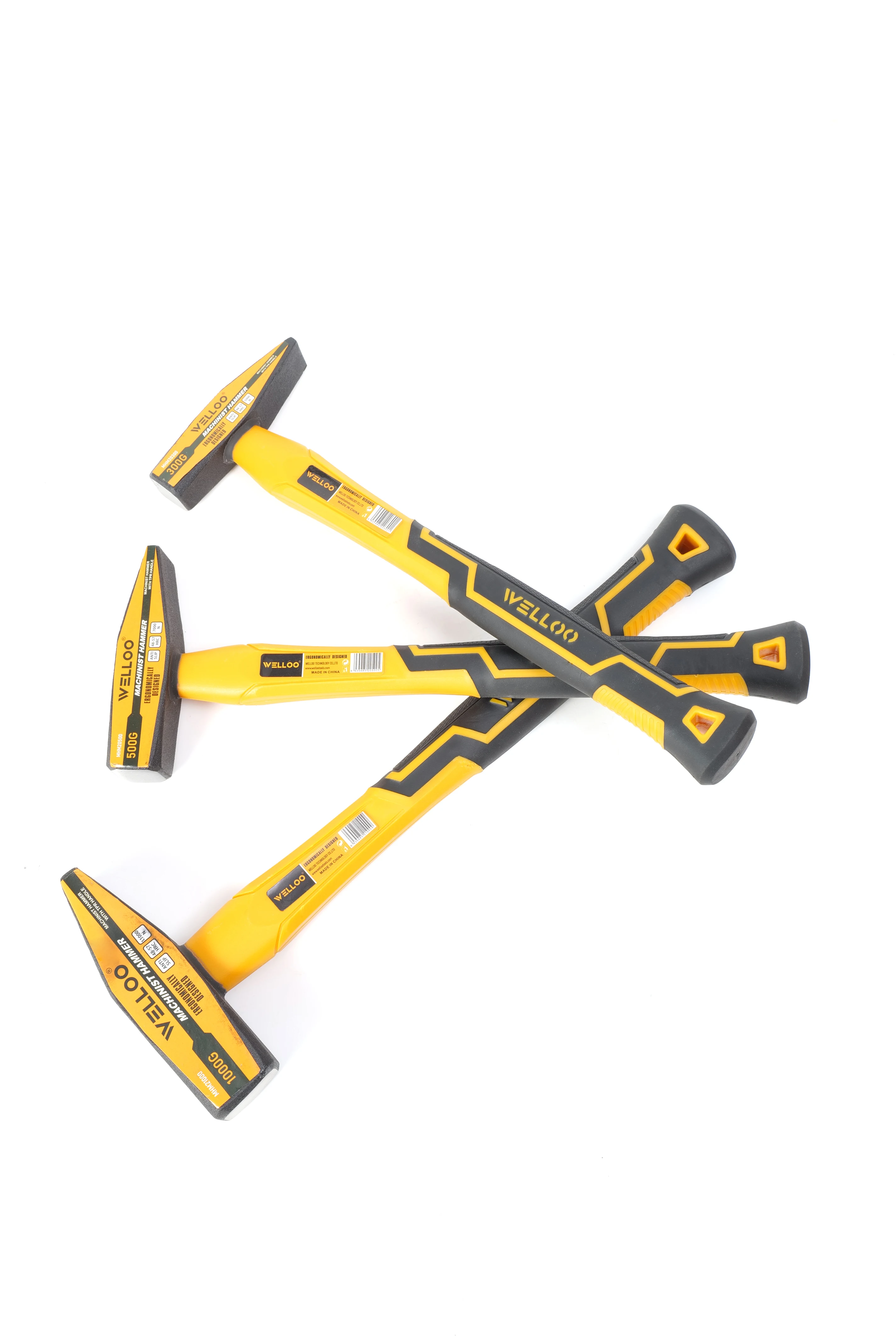 WELLOO Hand Portable Machinist Hammer 300g Fiberglass Handle Engineering Hammer model MHM20300/MHM20500/MHM21000 HAND TOOLS product thumbnail 6