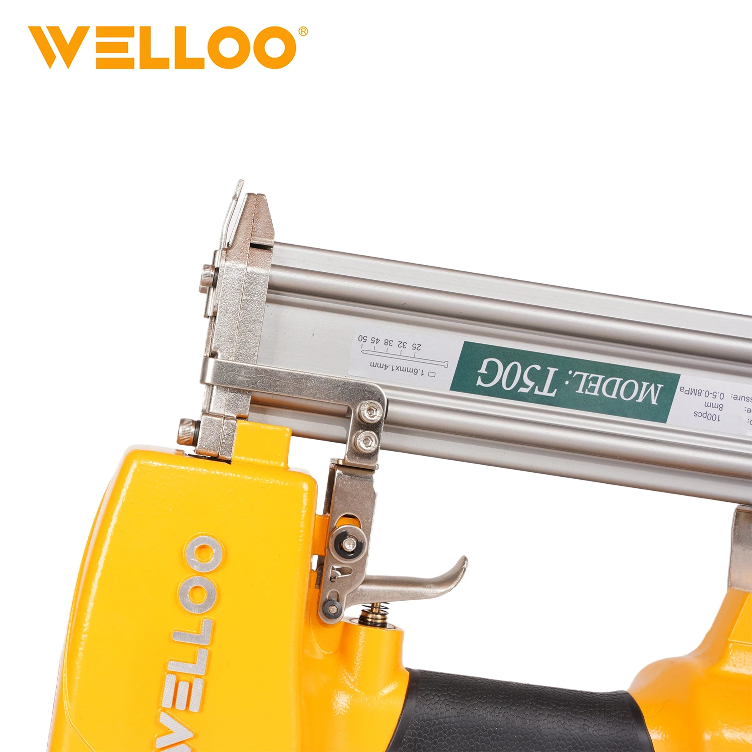 WELLOO Wholesale Price Portable Power Air Nail Gun High Power Handheld Nail Gun for Home Furniture Use model ANGT50 AIR TOOLS product thumbnail 3