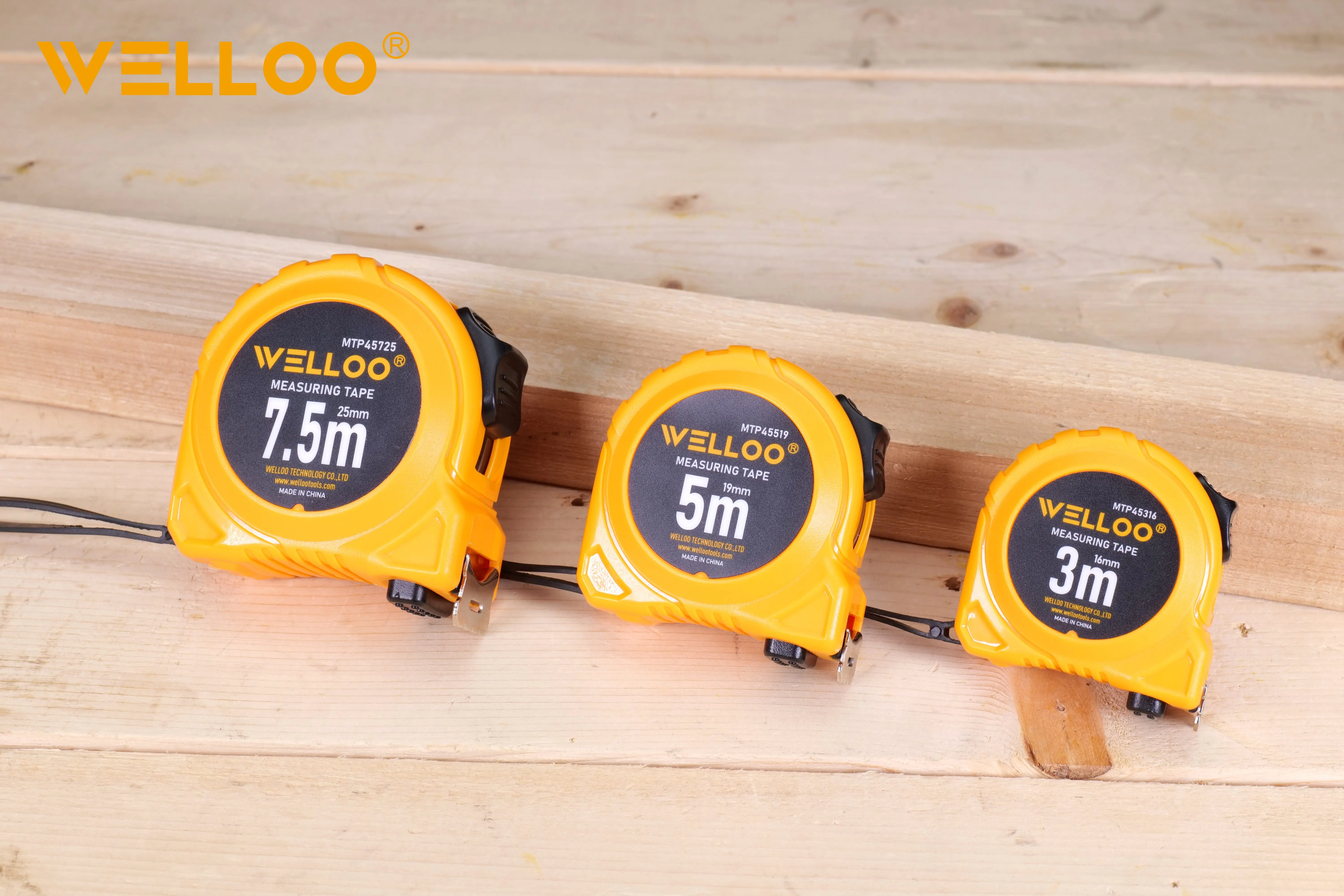 WELLOO High Dimensional Accuracy 3M*16mm Steel Tape Measure Hand Portable Retractable Tape Measure model MTP45316 HAND TOOLS product thumbnail 5