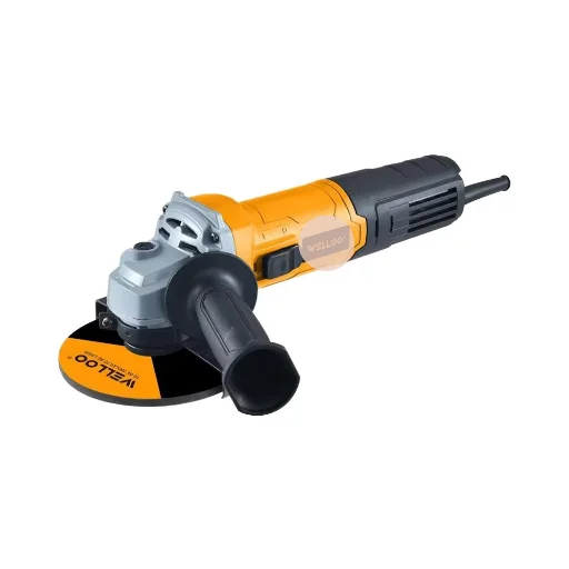 WELLOO Adjustable Speed Switch Cordless Angle Grinder Powerful Cordless Grinder With 1pcs Auxiliary Handle model AGD64125 POWER TOOLS product thumbnail 9