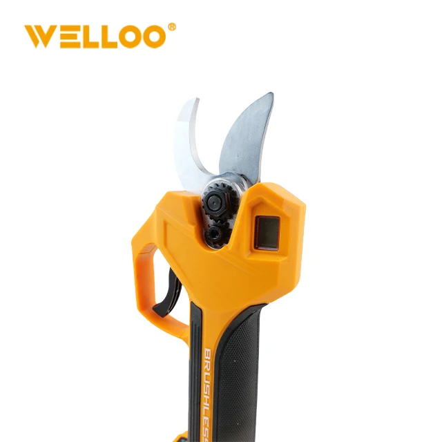 WELLOO Rechargeable 2pcs 4.0Ah Battery 20V Pruning Shears Cordless Brushless SK5 20mm Cutter for Professional Gardening model CTS65030D CORDLESS TOOLS product thumbnail 4