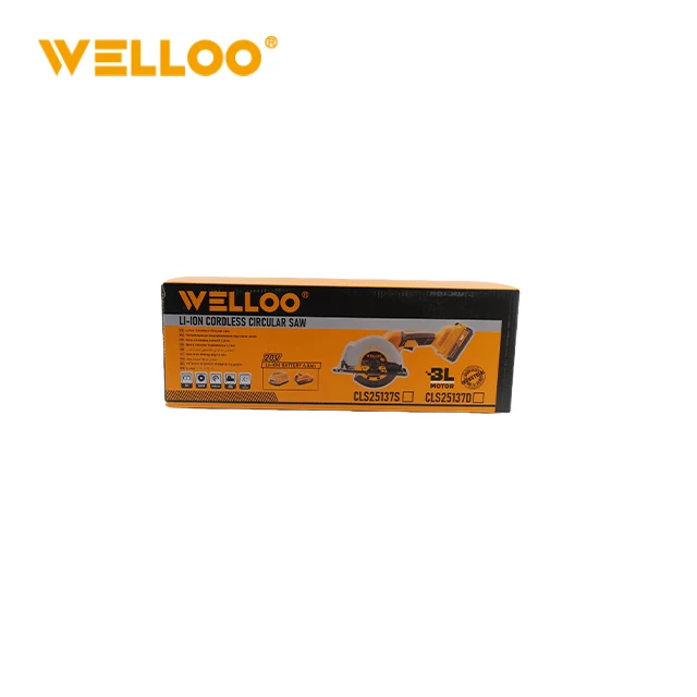 WELLOO Portable 20V Li-Ion Cordless Circular Saw 150mm Blade Handheld Cutting Circular Saw for Woodworking model CLS25137S CORDLESS TOOLS product thumbnail 8