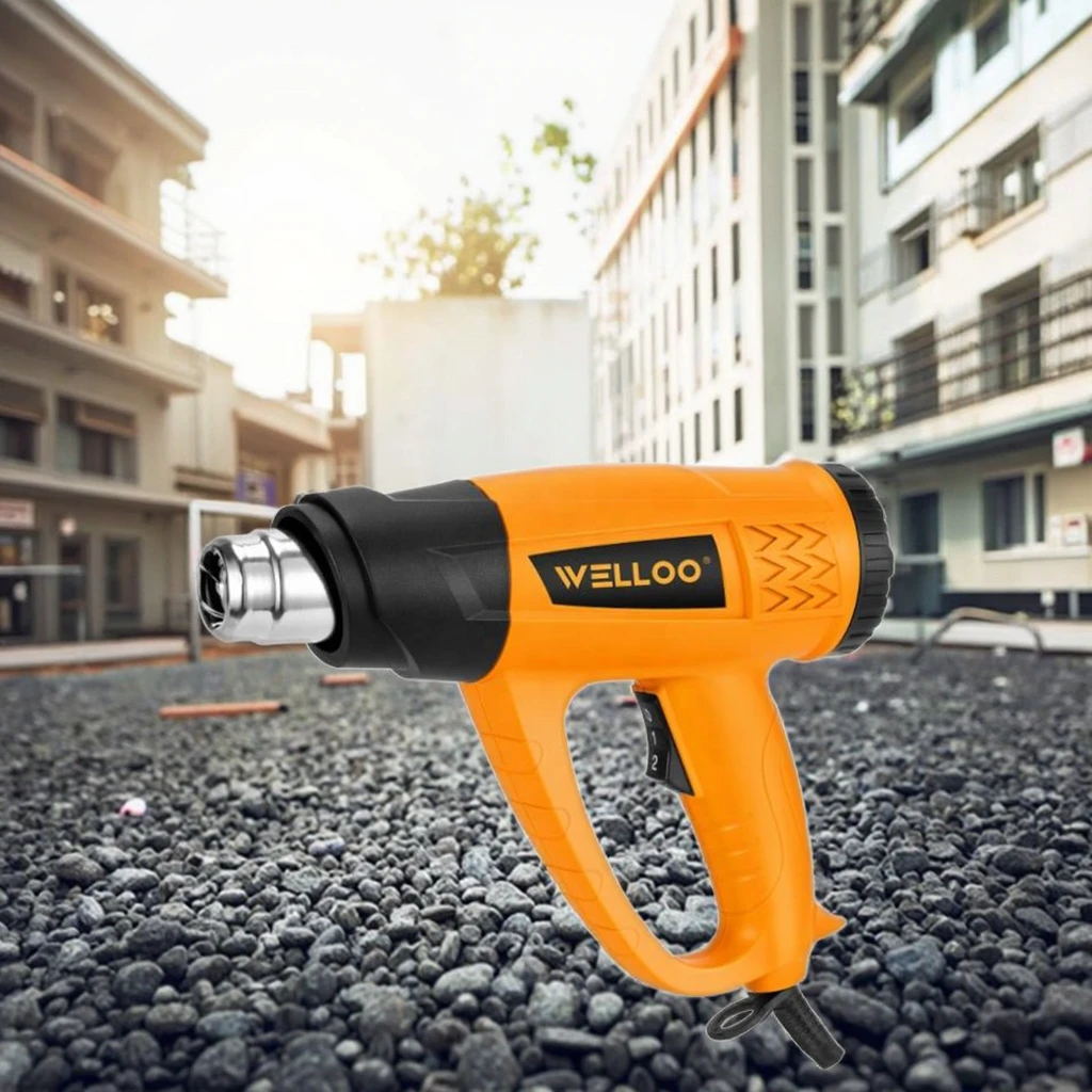 WELLOO Industrial 2000W Hot Air Gun Dual Temperature Electric Heat Blower 220V for Soldering and DIY Use model HGT41200A POWER TOOLS catalog product image