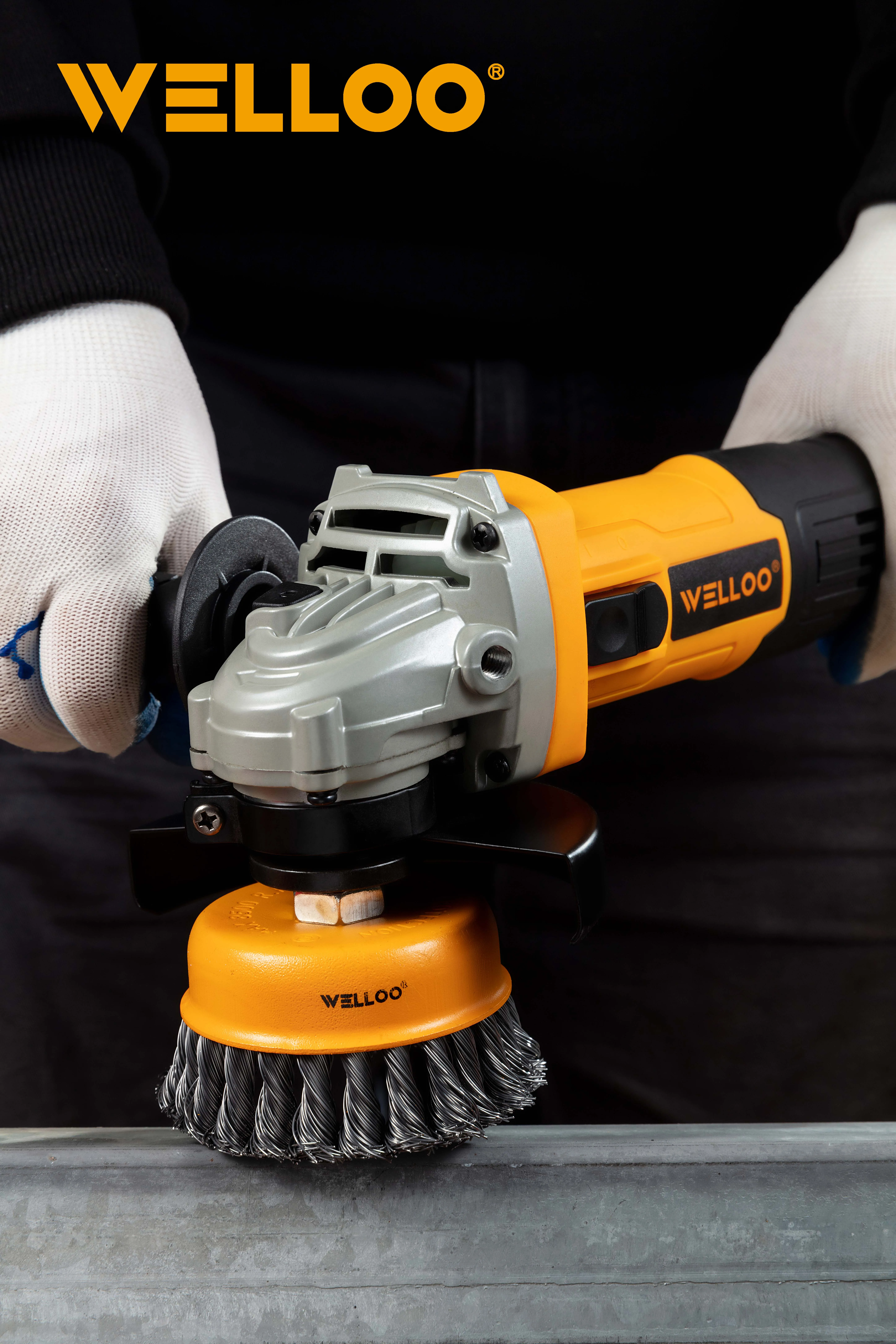 WELLOO Professional Electric Angle Grinder Tool Machine 850W Power Source 5in Wheel Diameter Cutter Grinder model AGD64115 POWER TOOLS product thumbnail 6