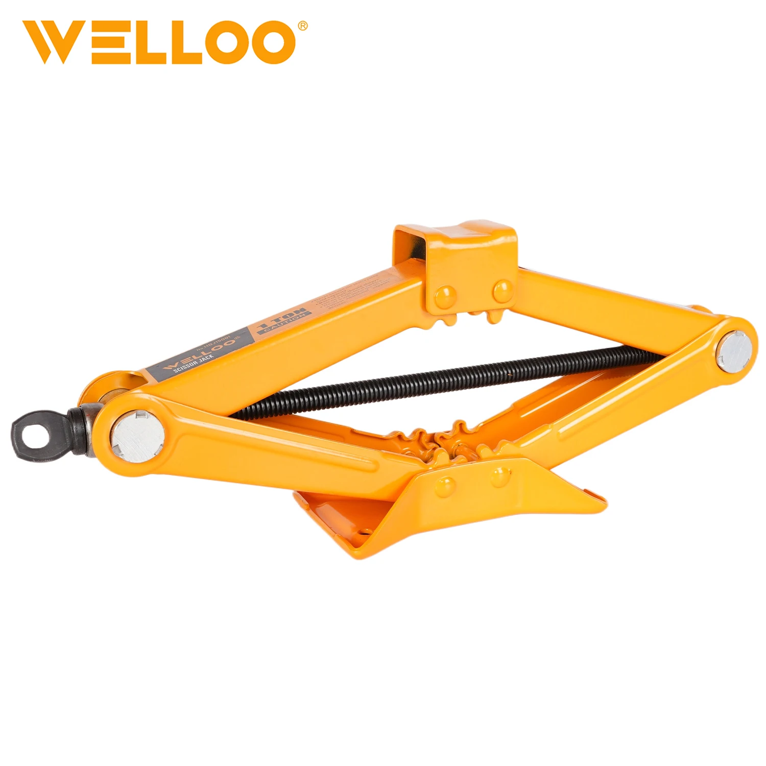 WELLOO 350 mm Max High Car Floor Jack 1 T Lifting Weight Industrial Hydraulic Floor for Car Repair model HBJ15001 HAND TOOLS product thumbnail 4