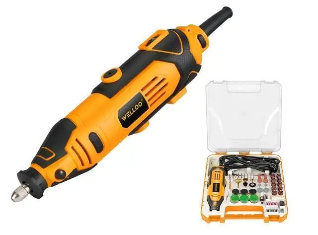 WELLOO Factory Direct Mini Die Grinder Set 218pcs Electric Hand Powered 220V for Grinding Applications model DG61353 POWER TOOLS product thumbnail 2