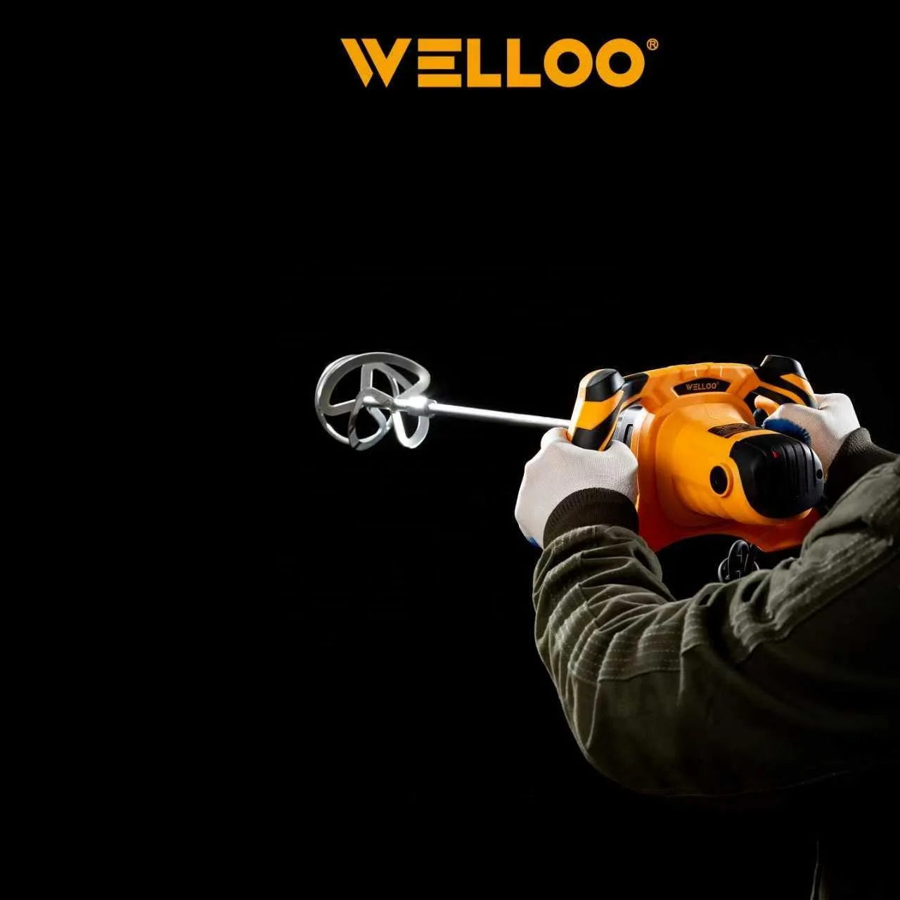 WELLOO High Power 1400W Handheld Concrete Mixer Adjustable Speed Mud Cement Paint Mixing Tool model MX21400 POWER TOOLS product thumbnail 3