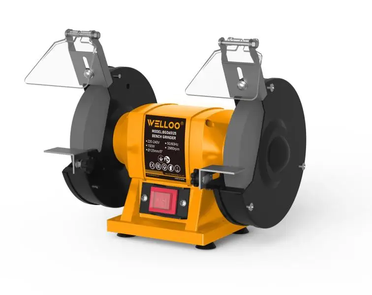 WELLOO 150W 220V Powerful Table Double Grinder Wheels Industrial Bench Grinder 125mm Wheel Diameter Electric Polisher model BGD65125 POWER TOOLS product thumbnail 3