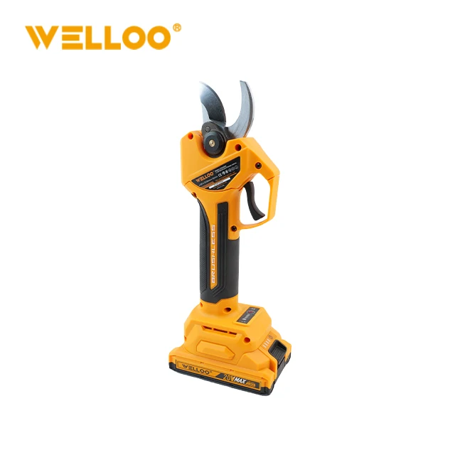 WELLOO Rechargeable 2pcs 4.0Ah Battery 20V Pruning Shears Cordless Brushless SK5 20mm Cutter for Professional Gardening model CTS65030D CORDLESS TOOLS product thumbnail 3