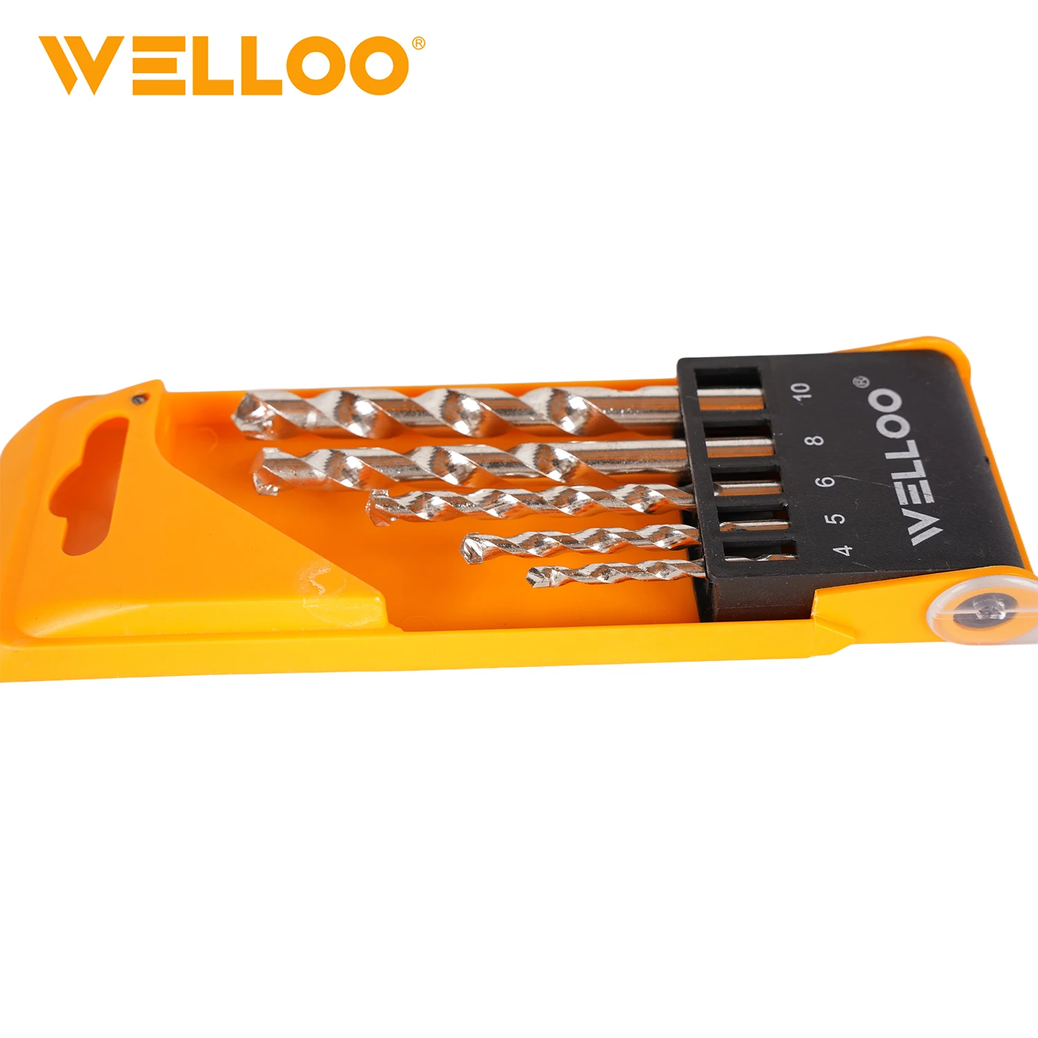 WELLOO Trade Assurance 5pcs Multi-functional 4/5/6/8/10mm Carbon Steel Twist Drill Bits for Wood Metal Drilling model WDB04505 ACCESSORIES product thumbnail 6