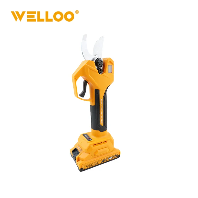 WELLOO Rechargeable 2pcs 4.0Ah Battery 20V Pruning Shears Cordless Brushless SK5 20mm Cutter for Professional Gardening model CTS65030D CORDLESS TOOLS product thumbnail 2