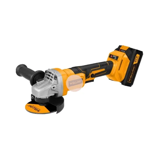 WELLOO New Arrival 21V Li-ion Cordless Angle Grinder 115mm Disc Strong Power 7000rpm High Speed Angle Grinder model PCG5420 CORDLESS TOOLS product thumbnail 10