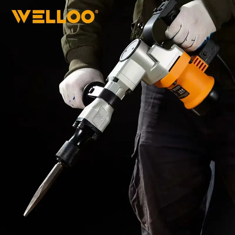 WELLOO Electric 13J Demolition Hammer Drill 1050W 220V Rated Voltage Industrial Demolition Hammer model DBK80810 POWER TOOLS product thumbnail 4