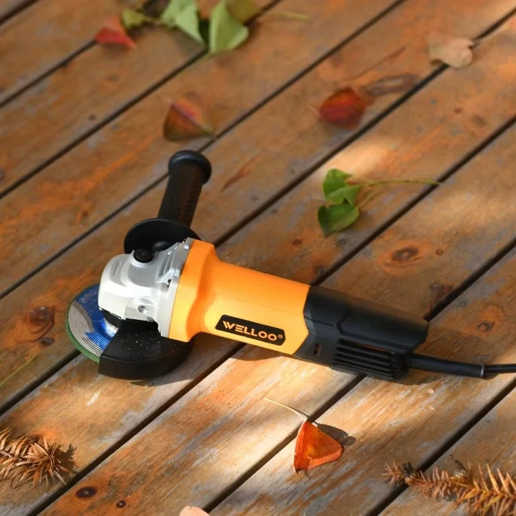 WELLOO Professional Electric Angle Grinder 100mm 760W Power Cutter Grinder Tool Machine for General Grinding and Polishing model AGD63100 NEW HOT PRODUCTS product