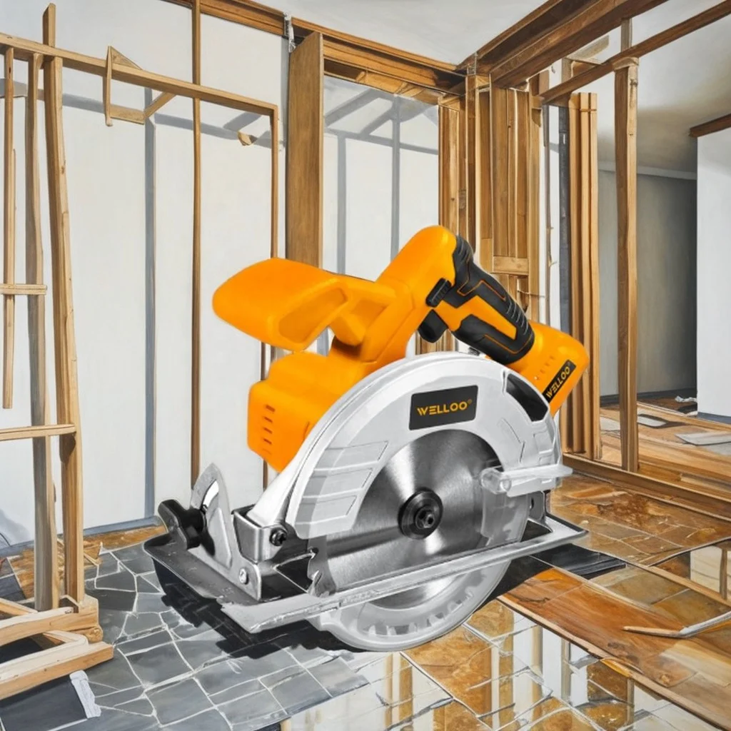 WELLOO High Power 20V Lithium Cordless Circular Saw 185mm Precision Wood Cutting Machine for DIY & Construction model PCS35806 CORDLESS TOOLS product thumbnail 3